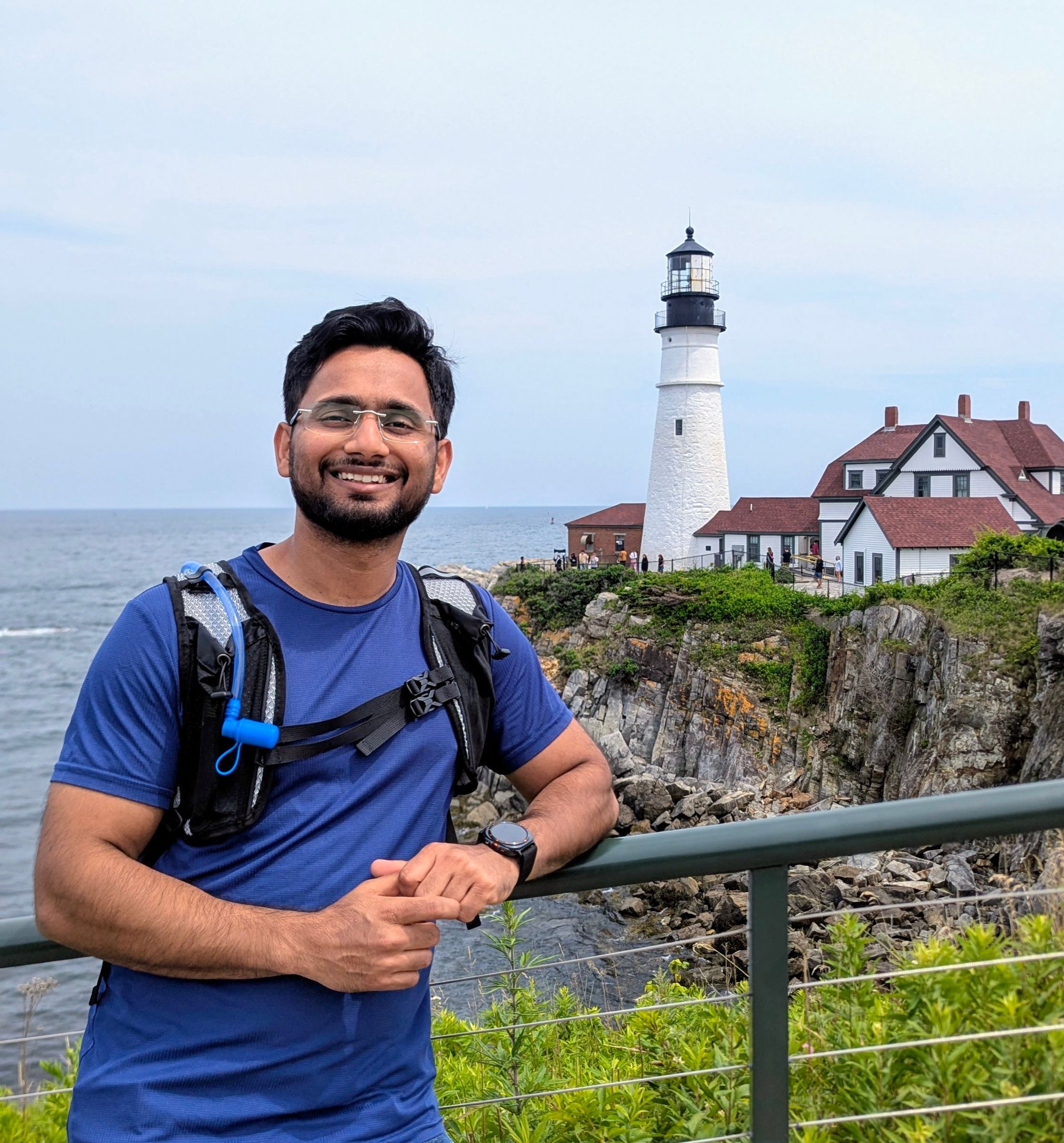 Varun Singh at Portland Head Light, Maine